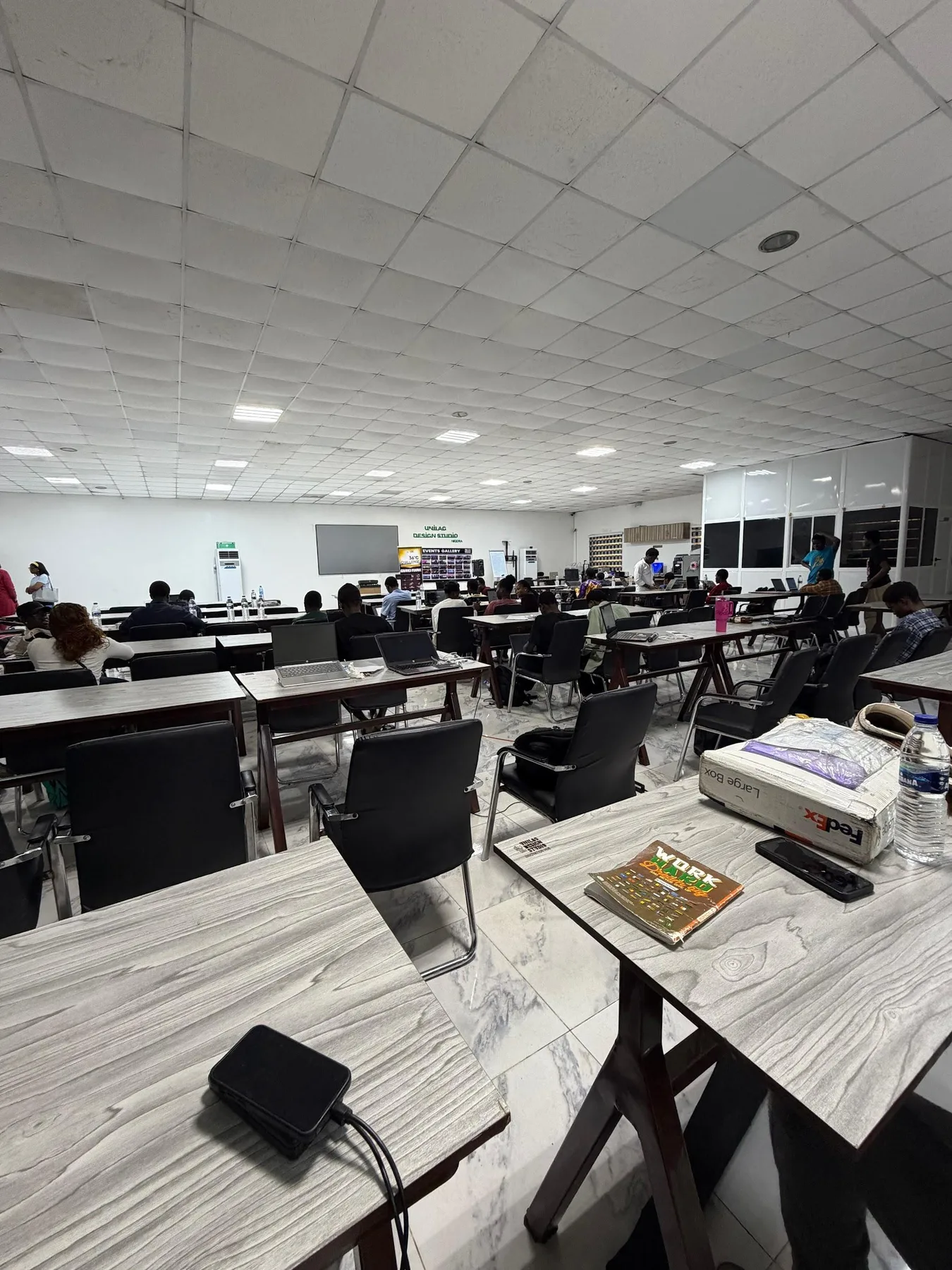 Builders collaborating at a previous Build54 event in Lagos.